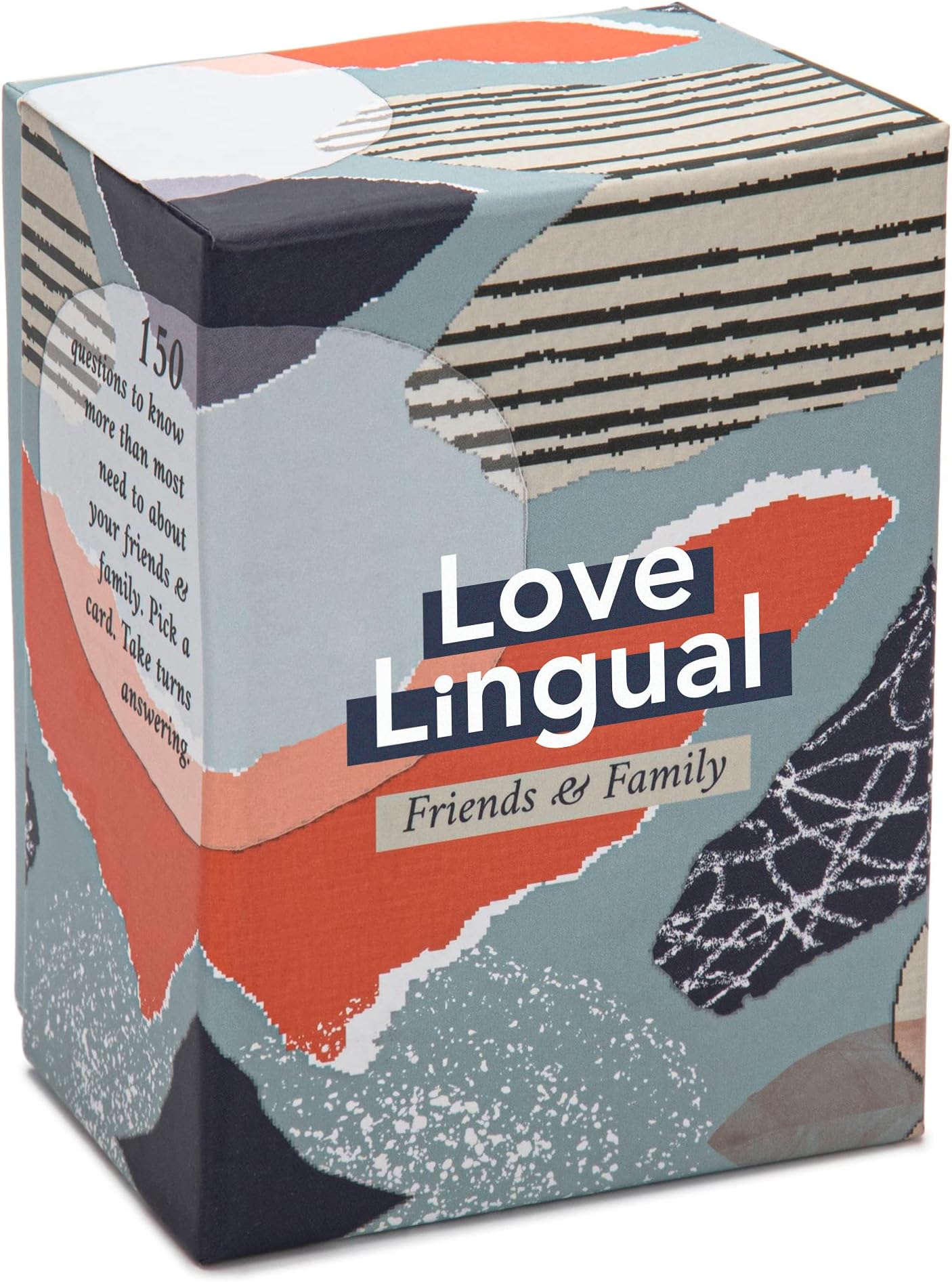 FLUYTCO Love Lingual: Friends & Family - Better Language for Better Love - 150 Conversation Starter Questions and Icebreakers - Relationship and Team Building Card Game