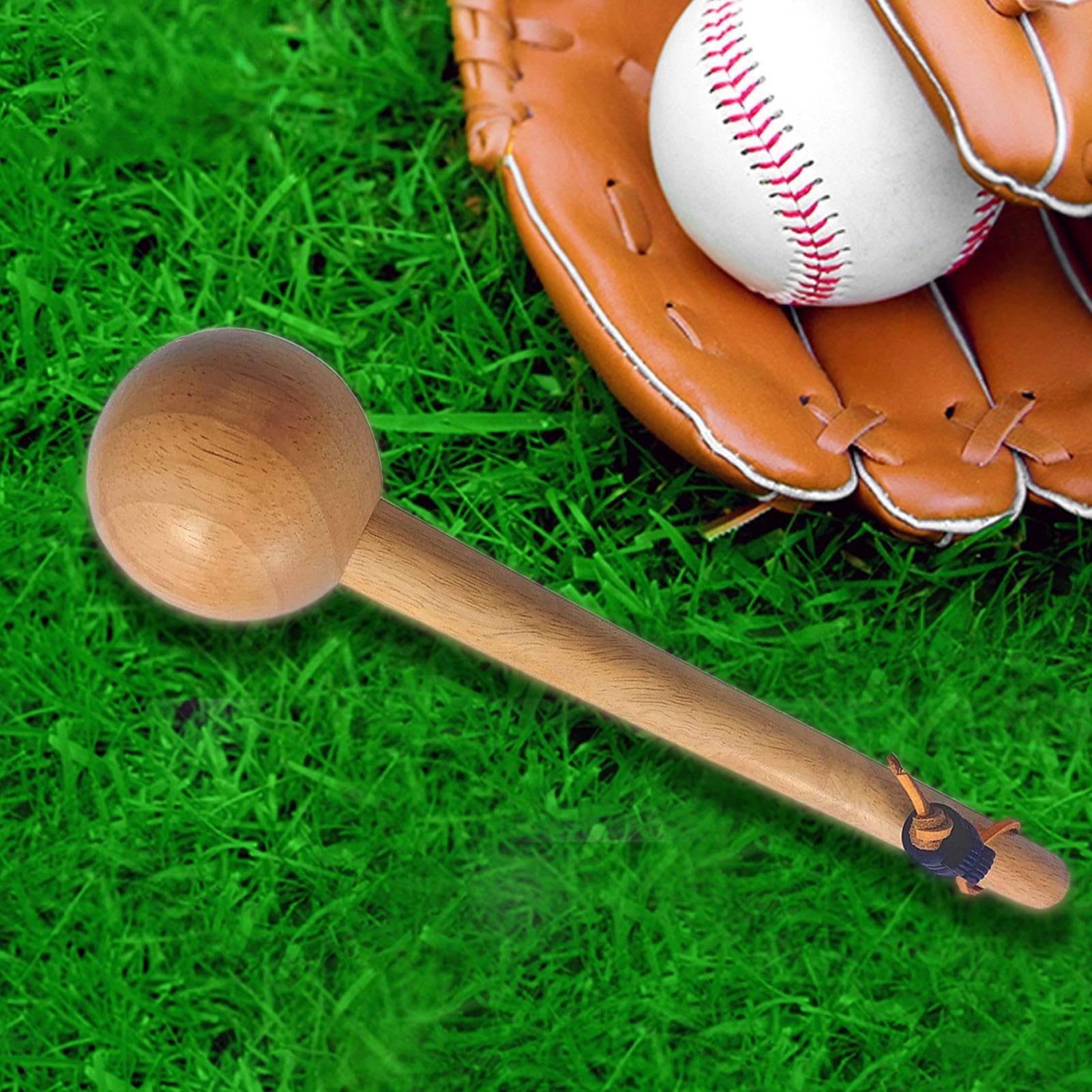 Martello Guanti Da Baseball - Martello Da Baseball In Legno Di Heva, Martello Modellatore Di Guanti | Fascia Avvolgente Per Guanti Da Baseball, Martello Di Imballaggio Guanti In Legno, Palla Da