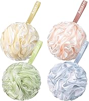 Vista 13 de AmazerBath - Esponja vegetal de 2.65 onzas, esponja de baño exfoliante para el cuerpo, juego de 4 unidades, colores neutros (grande)