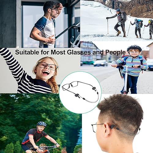 Miniatura 7 de Correas ajustables para lentes de sol, sin cola, soporte para correas de lentes para lentes para hombres y mujeres para Ray-Ban Meta