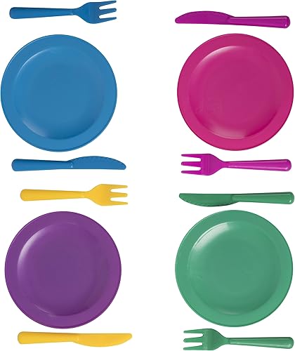 Miniatura 3 de Big Mo's Toys Juego de platos de juego de simulación – Juego de cocina Little Chef, platos de cocina para servir para niños, tazas de juego,