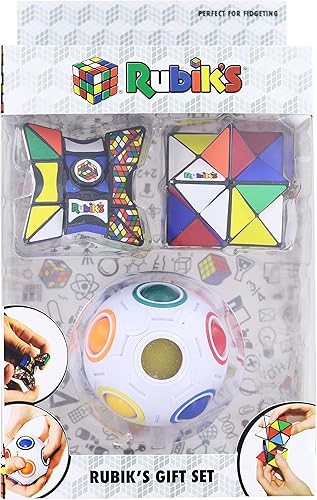 Rubiks - Juego de regalo de 3 piezas  Estrella mágica  Bola arcoíris  Spinner