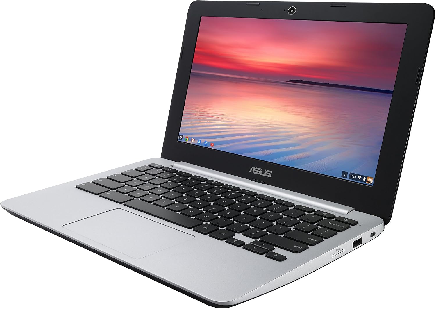 ASUS C200 Chromebook 11.6 Inch (Intel Celeron, 4 GB, 32GB SSD, Black/Silver)