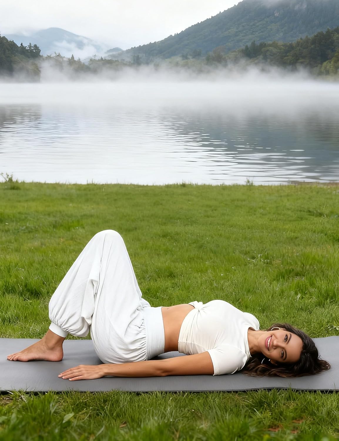 AvaCostume Women's Modal Yoga Pants Loose Harem Pants Soft Pilates Dance Joggers Lightweight Lounge Pajama Bottoms - Image 7