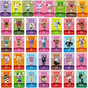 36Pcs Mini NFC Animal Villagers Cards