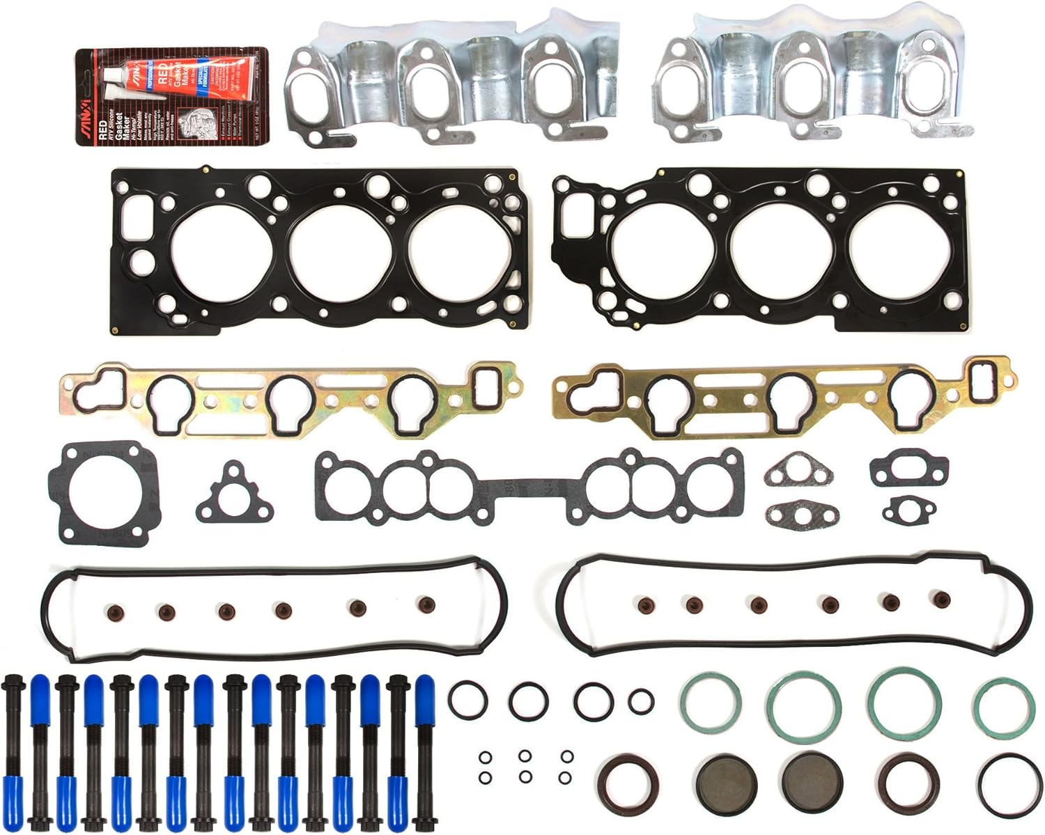Evergreen HSHB2030MLSC Cylinder Head Gasket Set Head Bolt