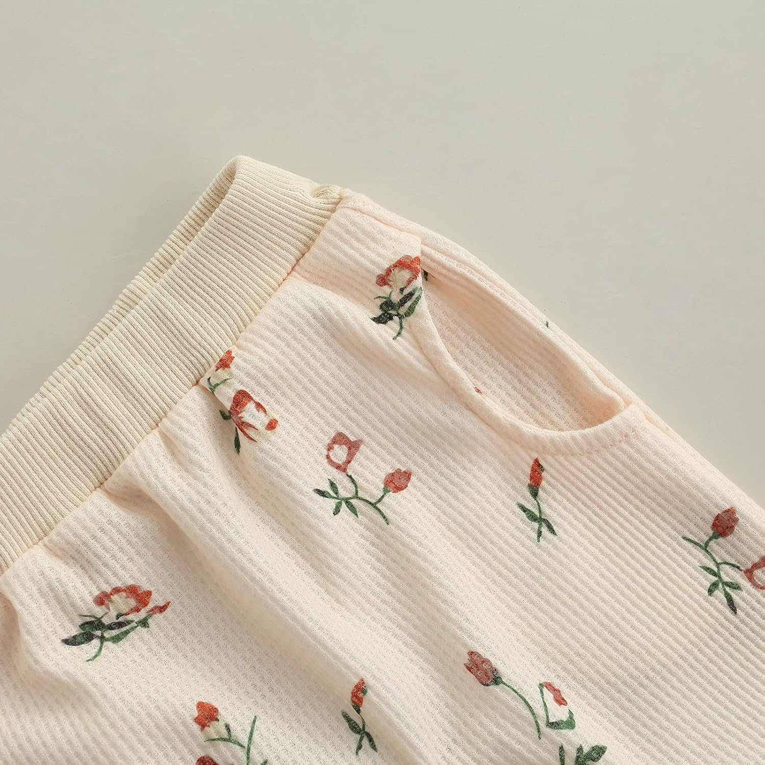 Newborn Baby Girls Clothes Long Sleeve Floral Sweatshirts Tops Pants Bow Headband 3Pcs Infant Outfits