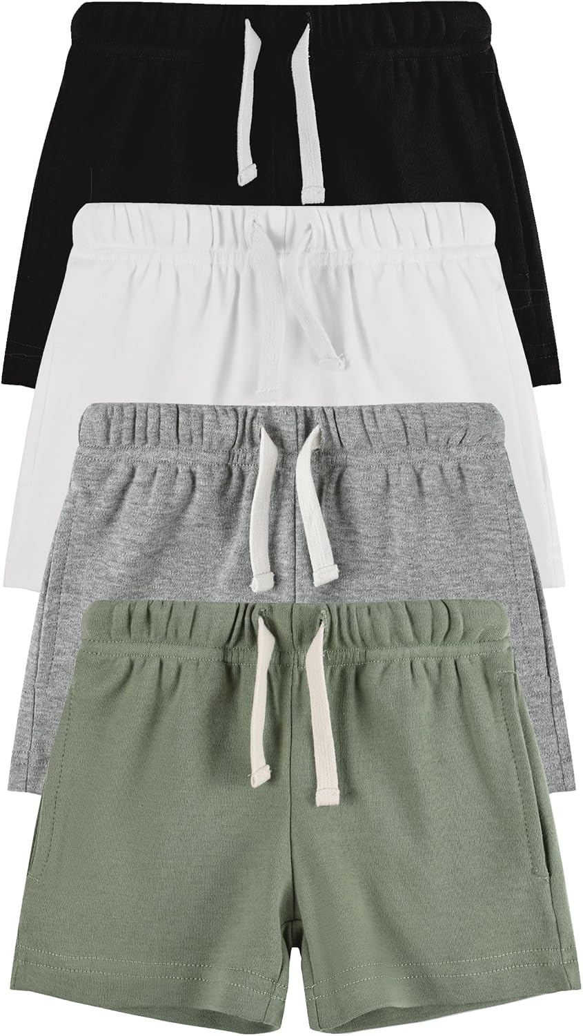 Baby Boy Girl Unisex Cotton Solid Color Pants,Shorts