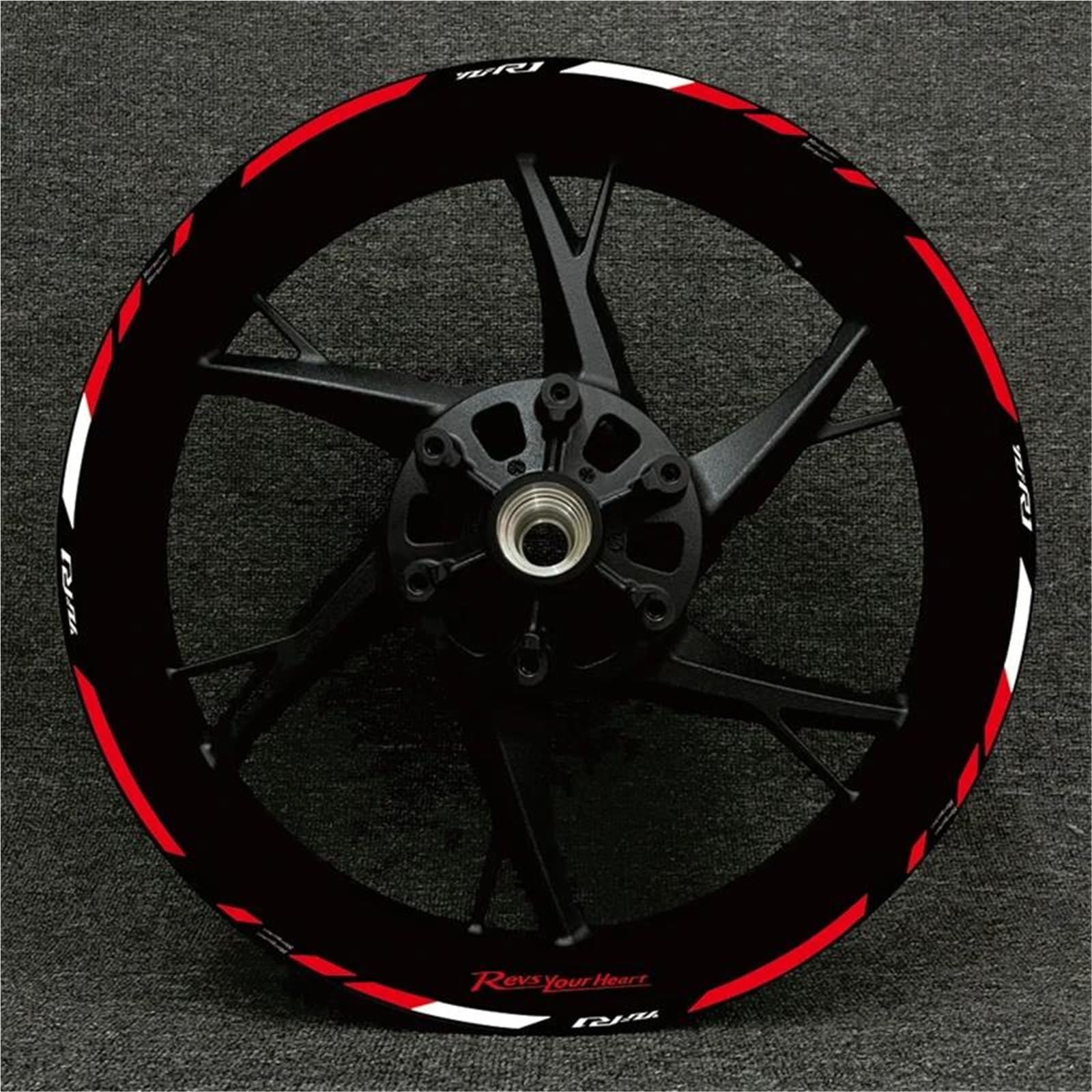 Wheel Stickers Motorcycle Reflective Wheel Decal for YZFR1 YZF-R1 YZF R1 Hub Stickers Rim Protector Kit Rim Reflective Decal