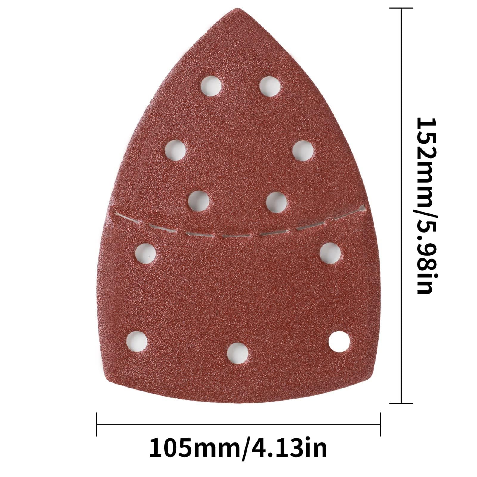 72 Pezzi 150 X 150 X 105 Mm Carta Vetrata Per Topo Grana Diversa 40/60/80/120/180/240 Per Levigatrici Multiple Lucidatura
