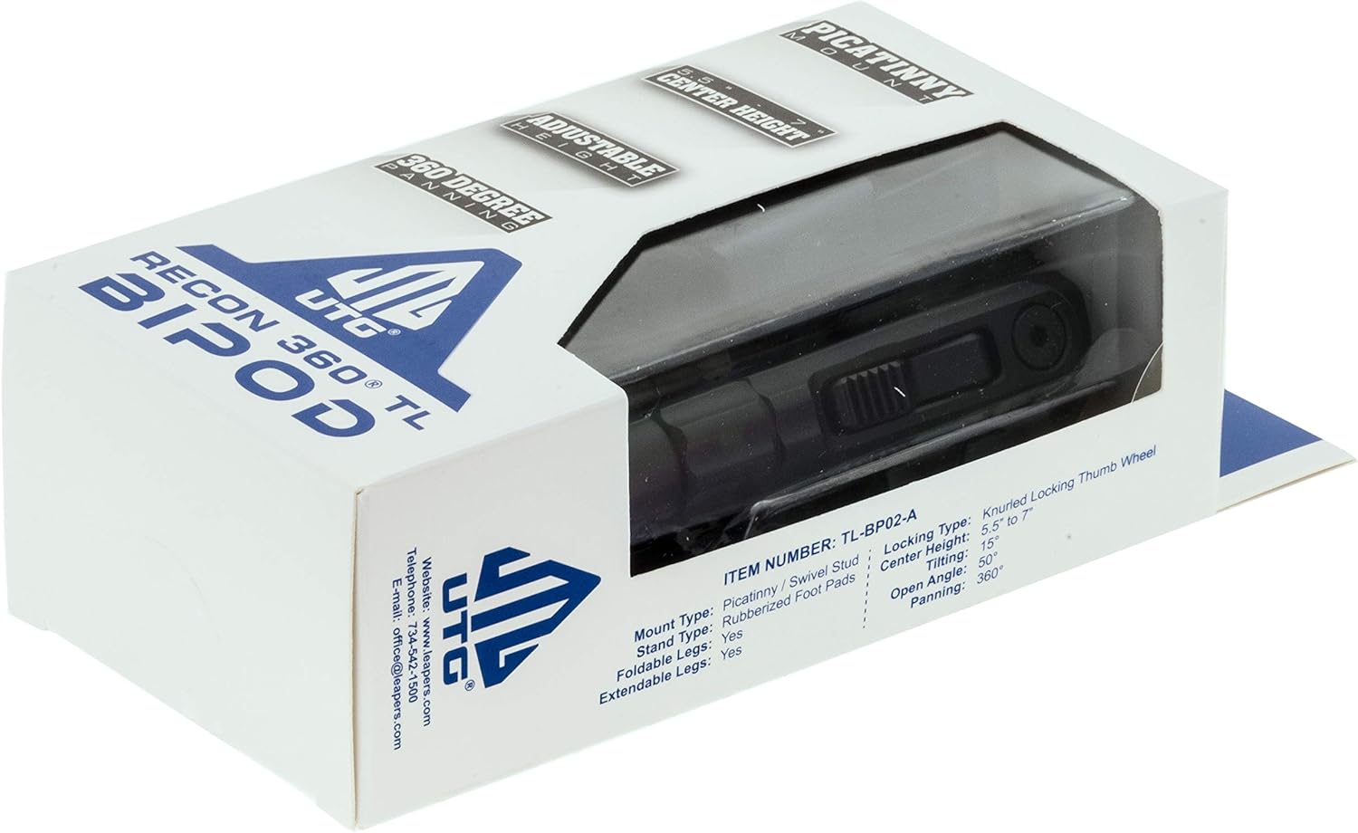 UTG Recon 360 TL Bipod, 5.5"-7.0" Center Height, Picatinny : Sports & Outdoors