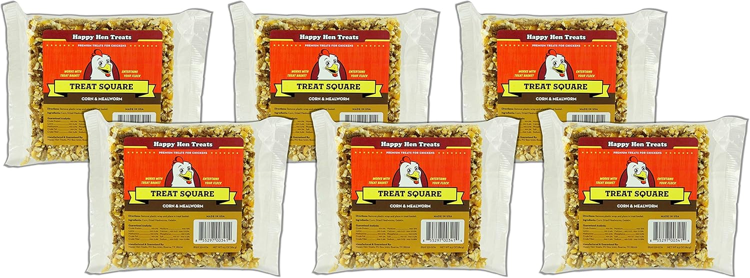 Mealworm & Corn Treat Square, 6-oz.