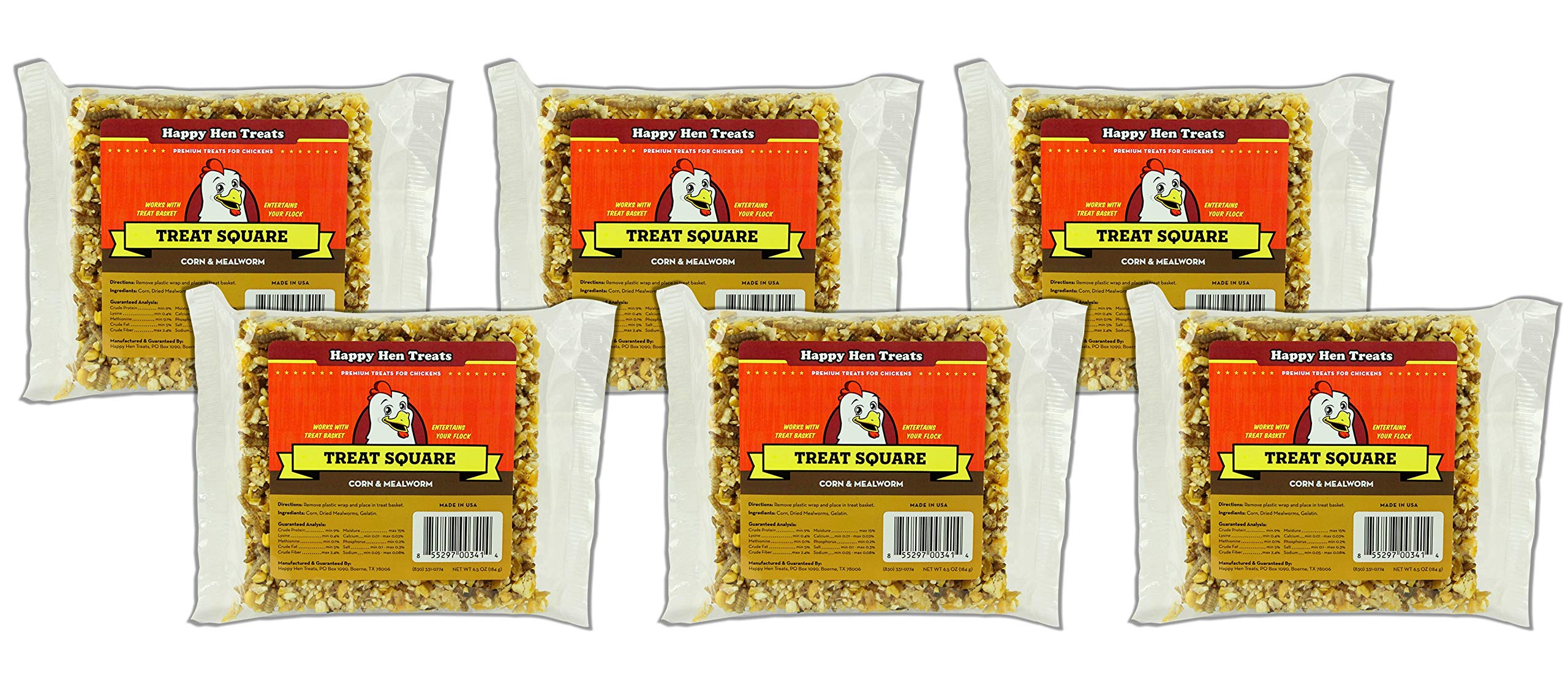 Mealworm & Corn Treat Square, 6-oz.