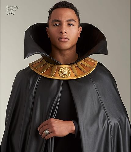 Miniatura 7 de Simplicity 8770 - Disfraz de capa unisex de fantasía para Halloween y cosplay, 4 estilos, talla única