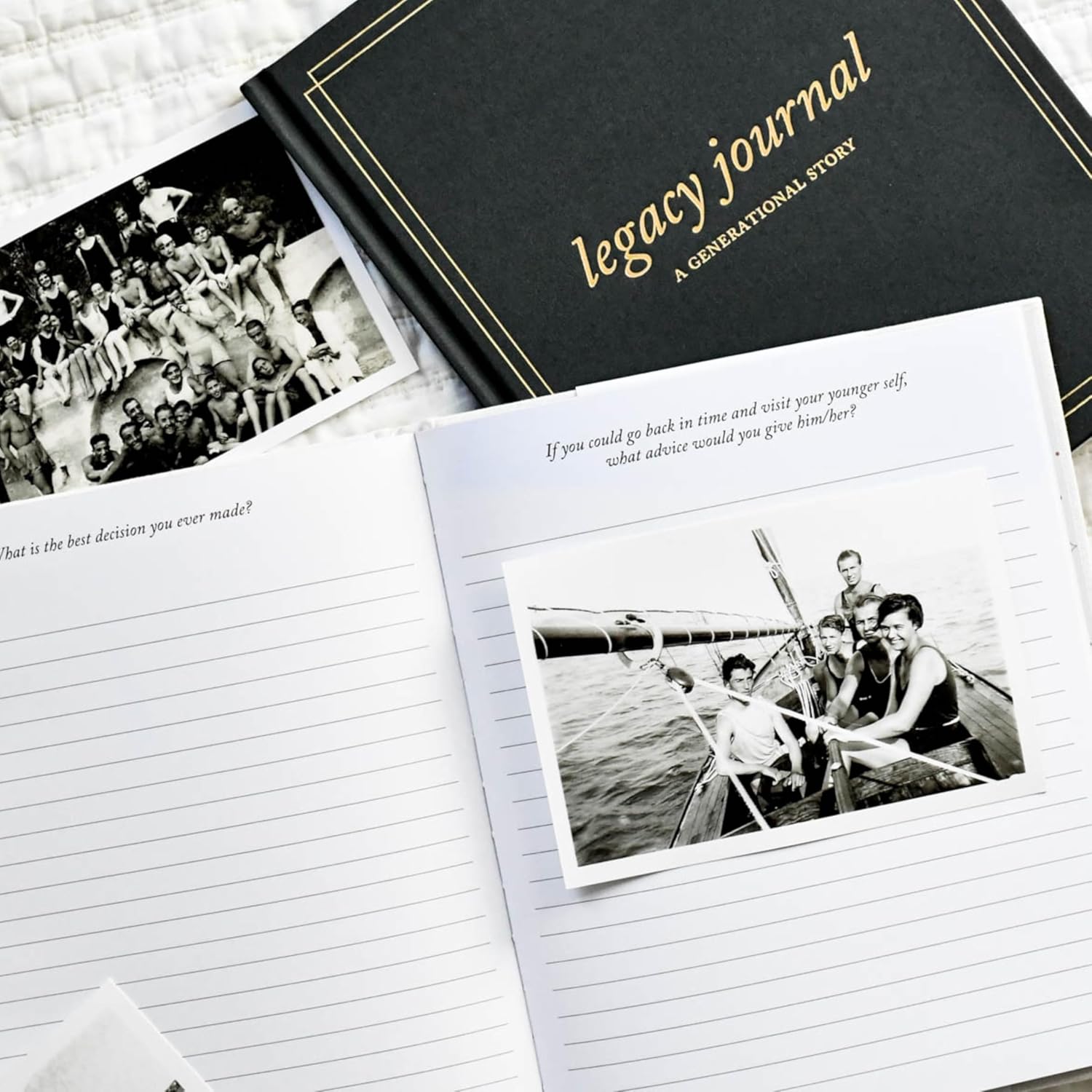 DUNCAN & STONE PAPER CO. Grandparents Legacy Journal - Legacy Book For Parents & Grandparents - Keepsake Grandparents Book - Gifts For Grandparents (Ivory, 85 Pages) - Image 9