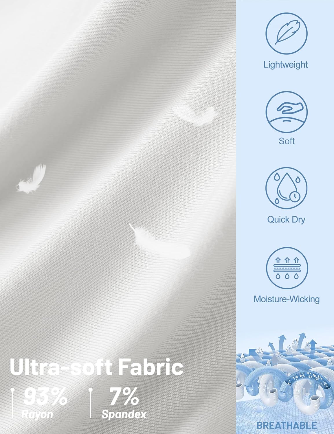 MAGCOMSEN Womens Cropped Tank Tops Workout Muscle Sleeveless Top Quick Dry Crew Neck Loose Fit Yoga Gym Running Athletic - Image 5