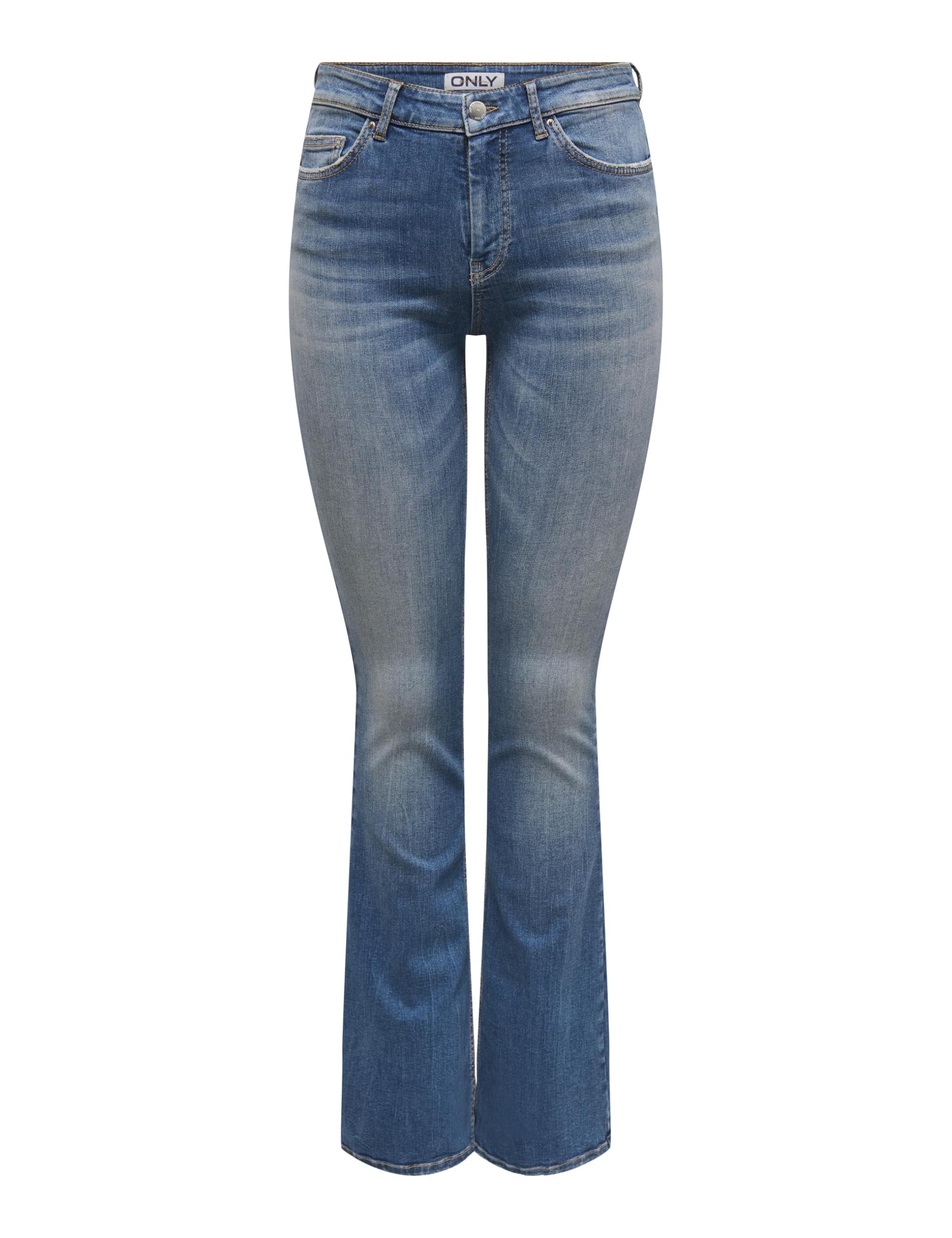 ONLY Female Flared Fit Jeans ONLBLUSH Medium Waist Flared Jeans, Medium Blue (Medium Blue Denim), M / 32L