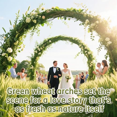 Miniatura 23 de Sukh Tallos de trigo seco rosa para decoración, 50 tallos de trigo rosa, ideales para el hogar, mesa de boda, centros de mesa de fiesta, decoración