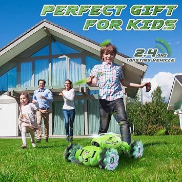 Nitigo Gesture RC Car Hand Controlled RC Car Toys for Boys Girls 6-12 | 2.4GHz 360 Rotation 4WD Gesture Sensing RC Stunt Car with Light & Music, Birthday Gifts for Kids