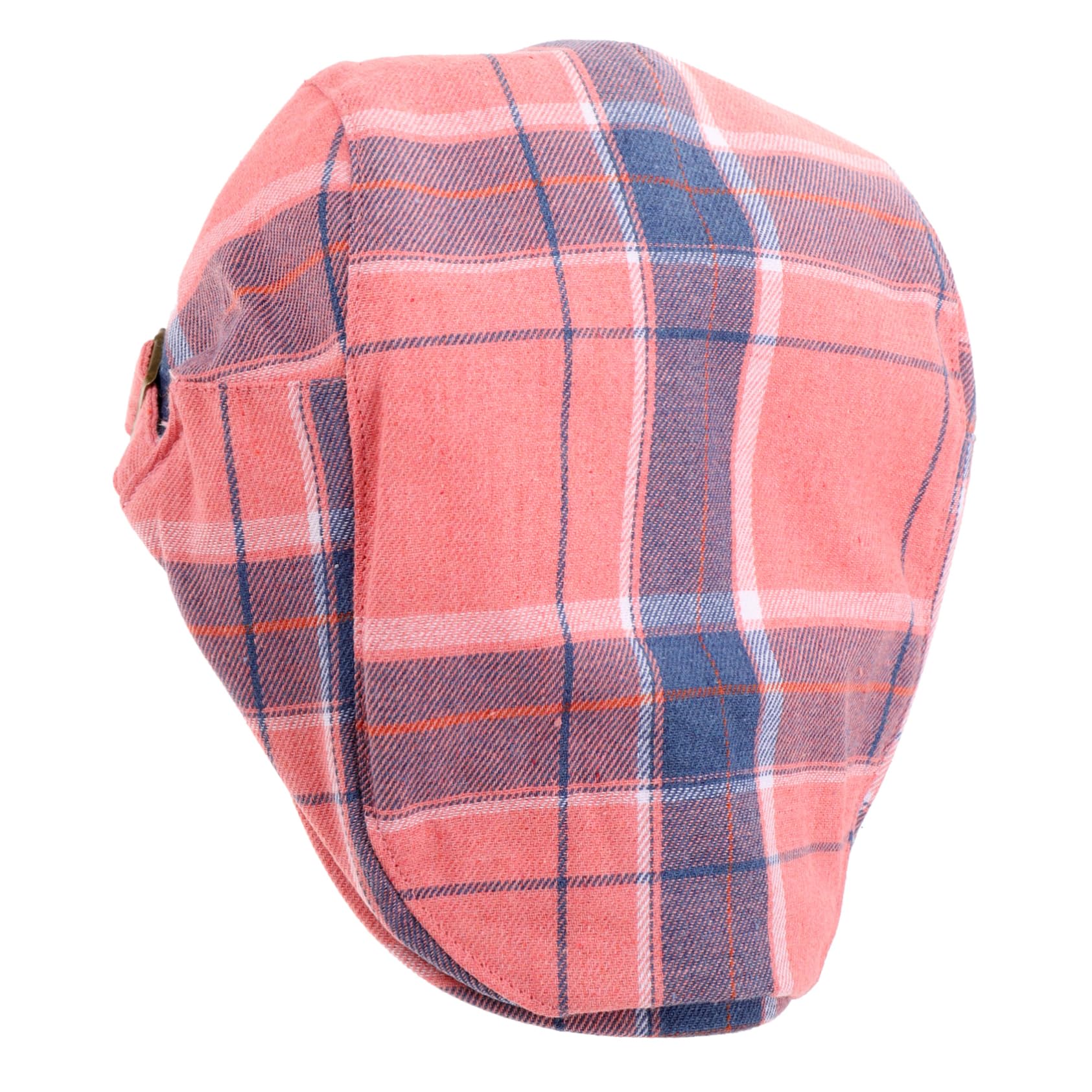 Healeved Adjustable Plaid Beret Hat for Women Vintage Style Newsboy Cap Retro Casual Hat for Everyday Wear Pink