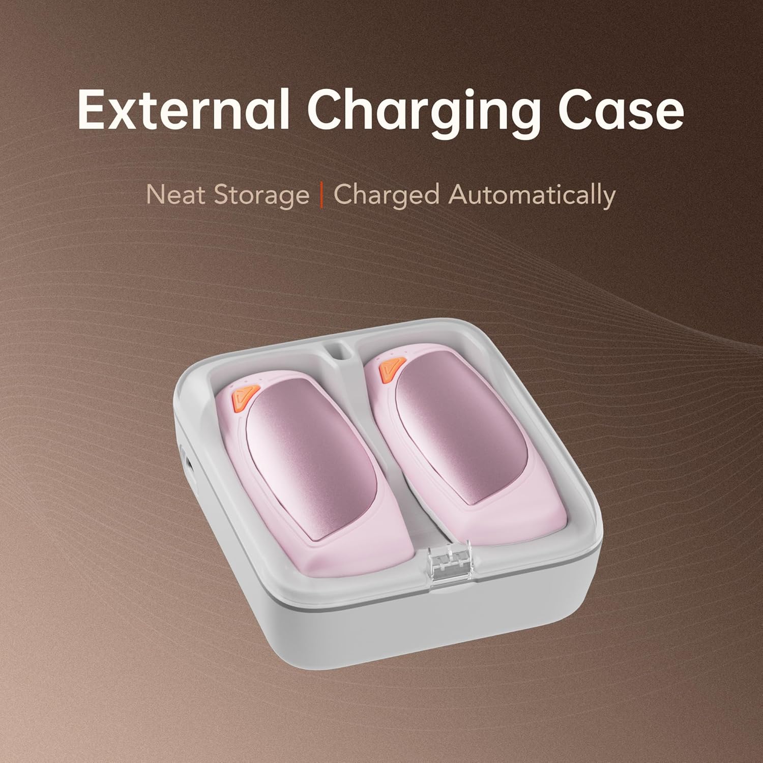 Hand Warmers Rechargeable 2 Packs, Double Sided Heating with AI Charging Case, 14000mAh Electric Hand Warmer Ultra Long Battery Life, Portable Heater Gifts for Christmas,Camping,Hunting