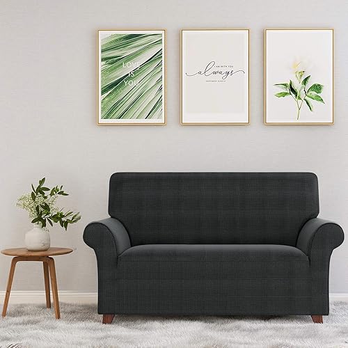 Miniatura 2 de ZNSAYOTX - Funda para sofá de 3 cojines para sofá de alta elasticidad, ideal para mascotas, 1 unidad, antideslizante, protector de muebles grande