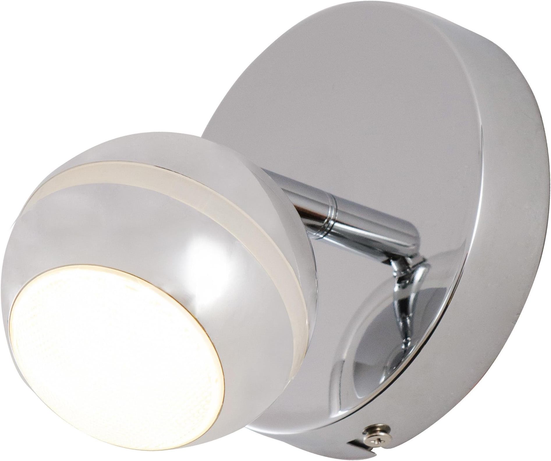 Alternating Current AC1181 Bionic - 1 Light - Vanity, Polished Chrome Finish with Waffle-Patterned Lens