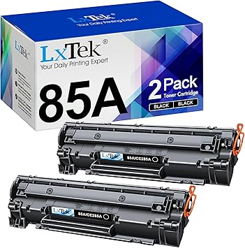 LxTek Compatible Toner Cartridge Replacement for HP 85A CE285A to use with Laserjet Pro P1102W Laserjet Pro P1109W M1212NF M1217NFW Printer Black, 2-Pack