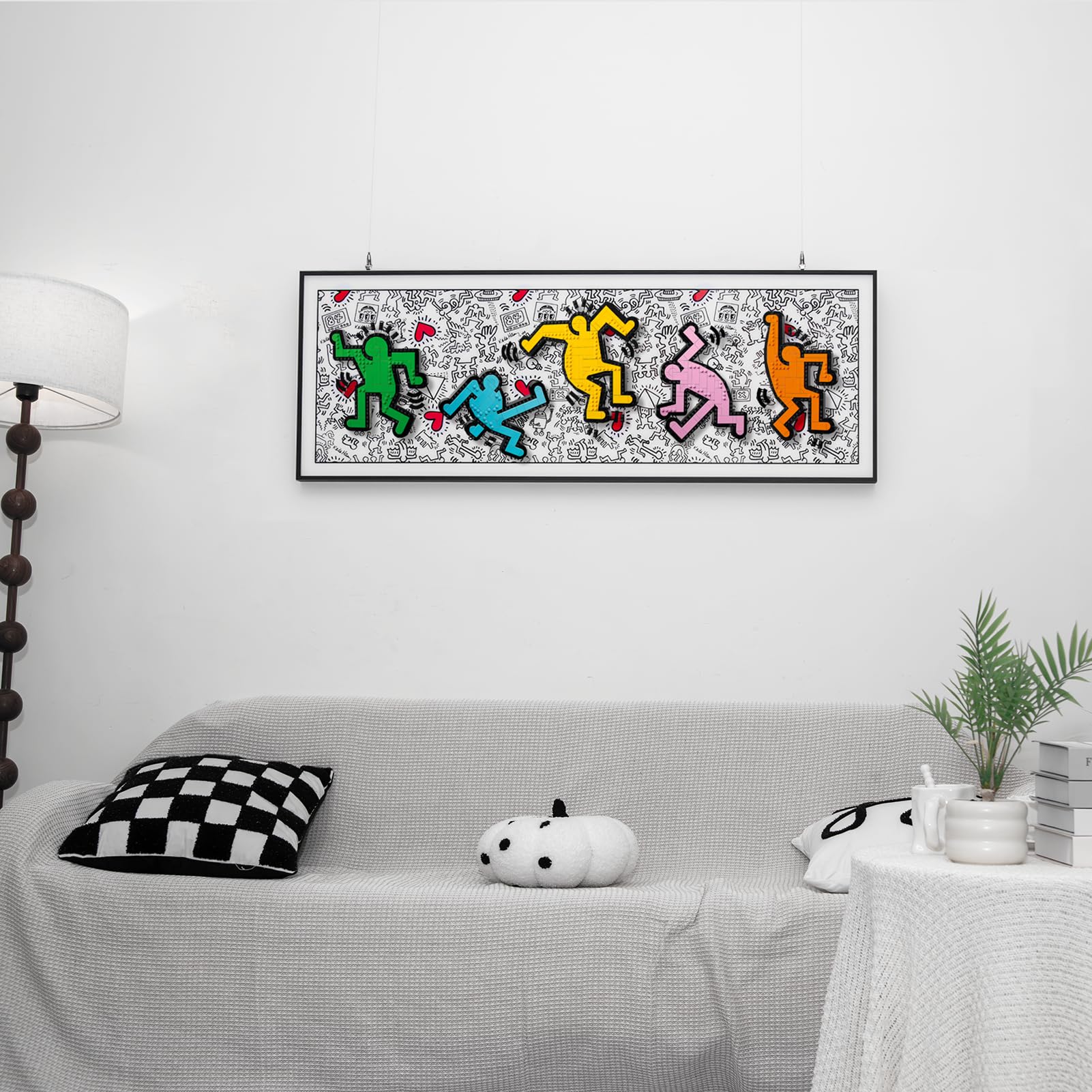 Amazon.co.jp: BrickBangレゴアート Keith Haring – 踊るフィギュア