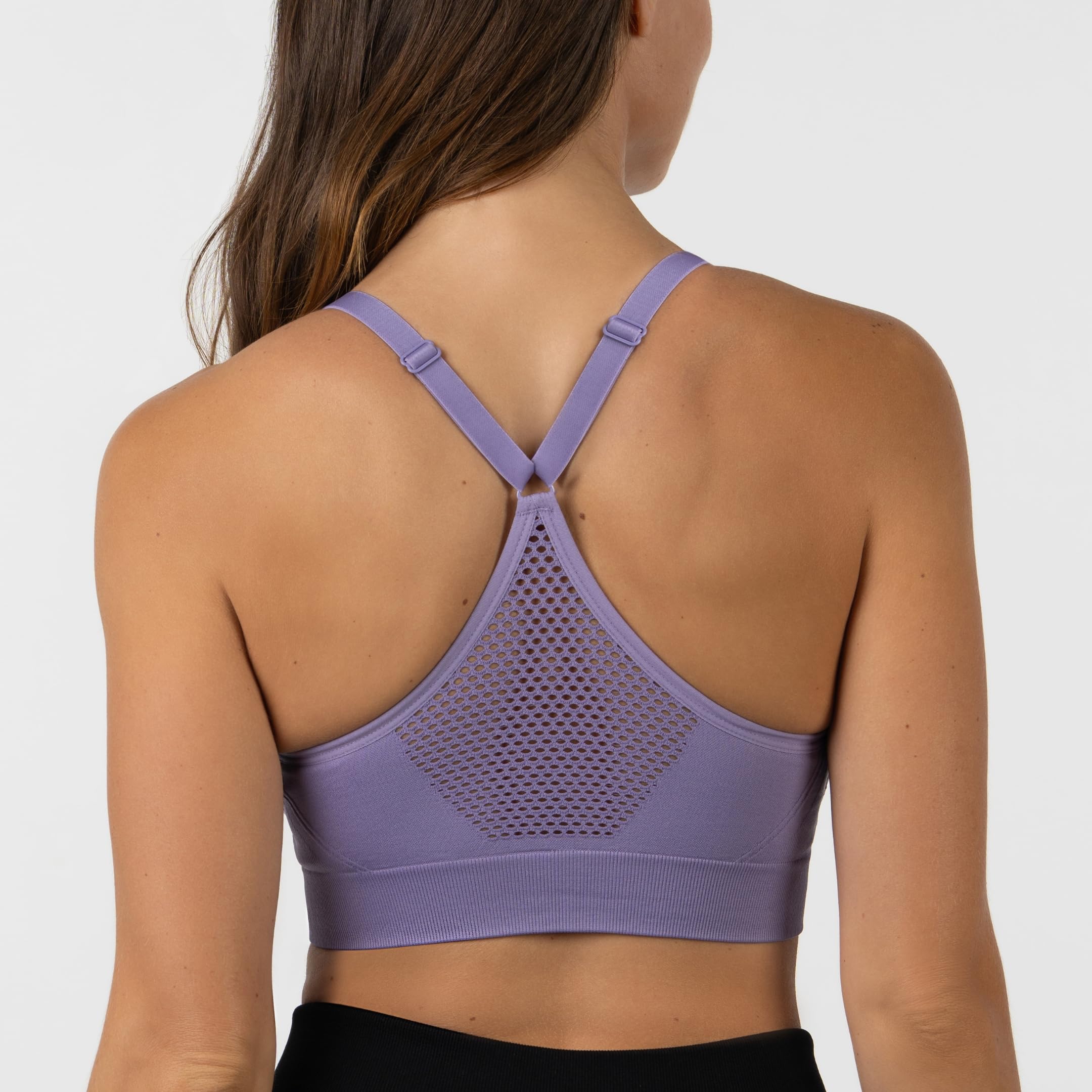 Skechers Nahtloser Cami-BH für Damen, flexible Bewegung, Sport, Fitness