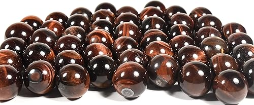 Miniatura 2 de HQRP Bola coleccionable de cristal mineral Chatoyant pulida de 0.866 in de tigre rojo profundo/ojo de dragón - África (1 unidad)