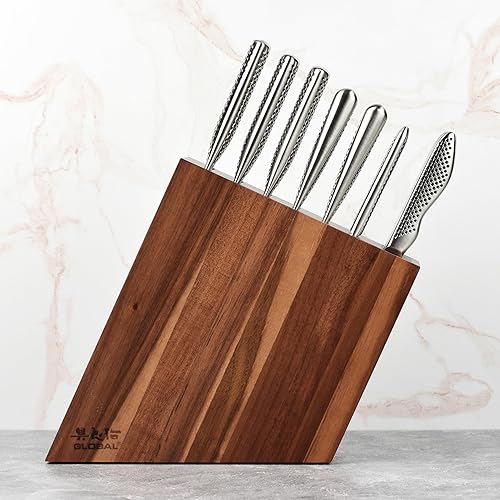 Miniatura 2 de Global Juego de cuchillos de 11 piezas con bloque de acacia