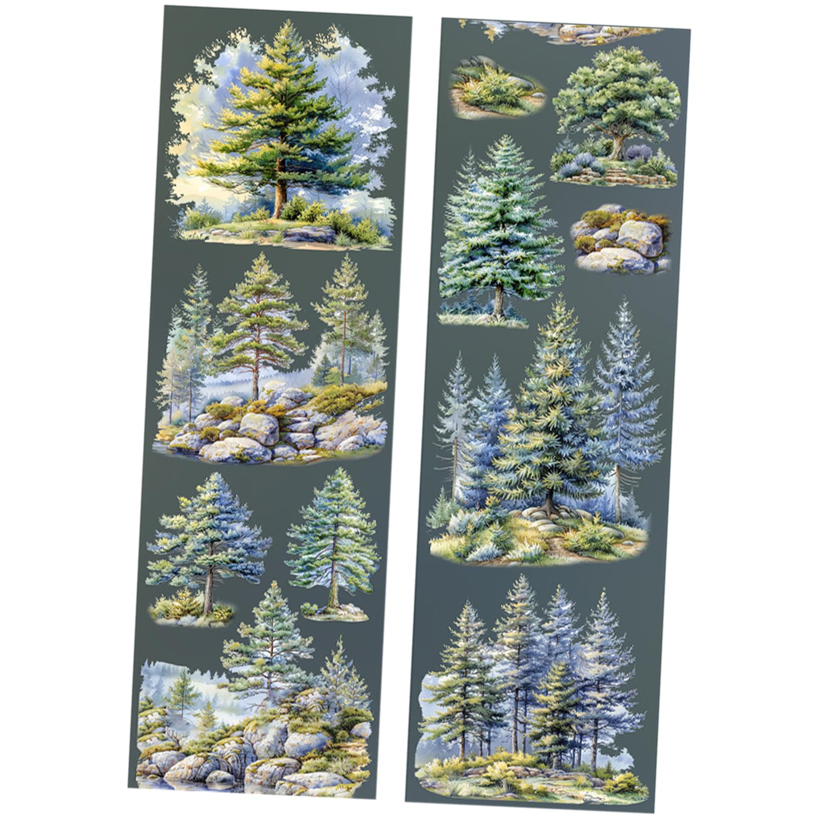 Jazuaiao Forests Tape Aesthetic Masking Decorative Artists Journal PET Beauty Scrapbooking Supplies Masking