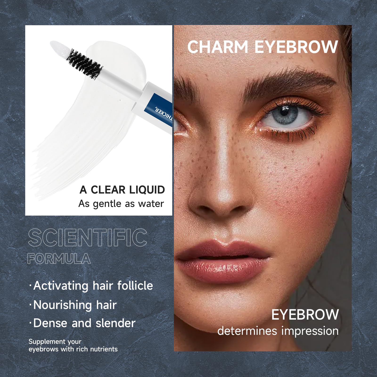 Siero Sopracciglia Ricrescita Rapida,Siero Sopracciglia-Per una Crescita Rapida e Sopracciglia Piene,Rafforza e Stimola la Rapida Crescita Delle Sopracciglia,Rende le Sopracciglia Piene,Spesse