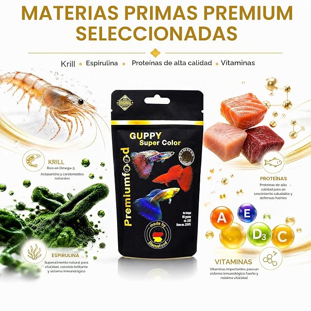 Foto 6 de 7 de Guppy Super Color Gránulos blandos, 80 g