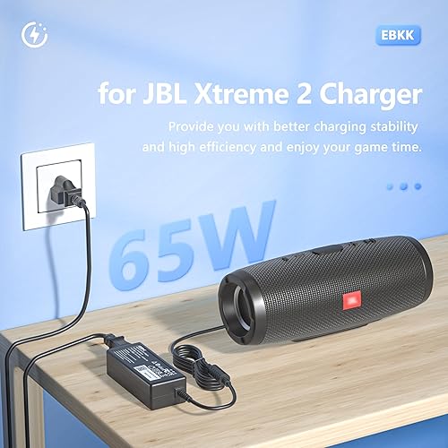Miniatura 3 de Reemplazo de 19 V para JBL Xtreme 2 cargador/Extreme 2/Xtreme/JBL Boombox altavoz inalámbrico portátil Bluetooth reemplazo JBL altavoz cable de
