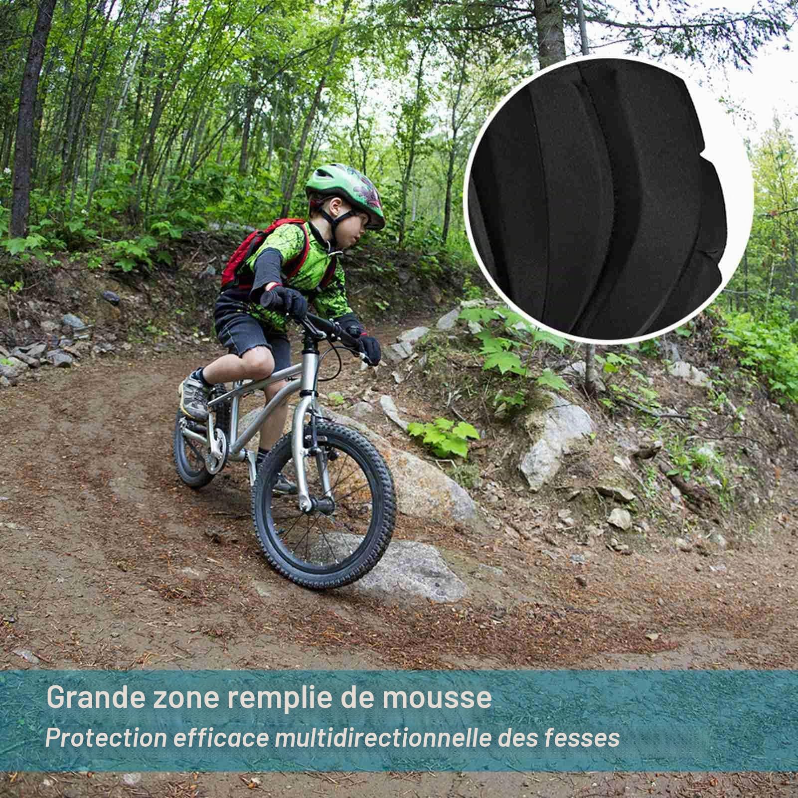 Kavolet Pantalon de protection pour patins à roulettes pour enfants - Protection 3D - Short rembourré pour le patinage et le ski - Équipement de protection des hanches - Rembourrage de protection pour