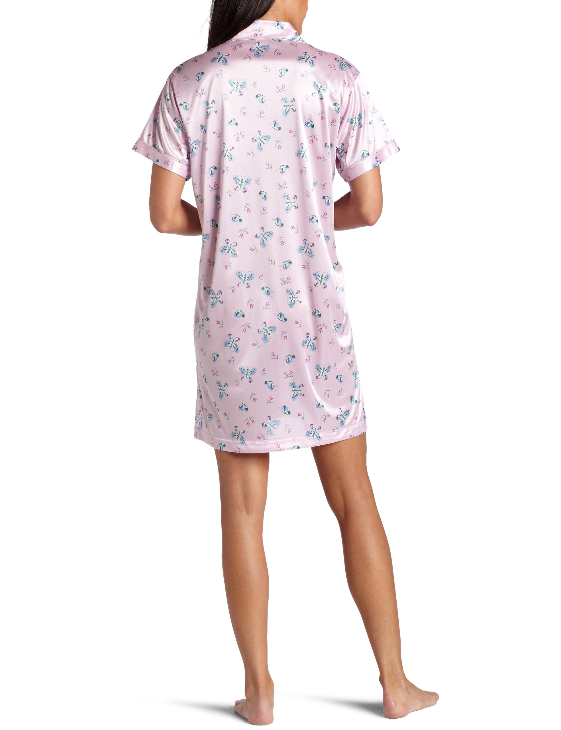 INTIMO hembra Butterfly camisa de noche,Tulip Pink,gran