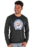 NBA Unisex-Adult NBA Officially Licensed Tri-Blend Long Sleeve T-Shirt Black