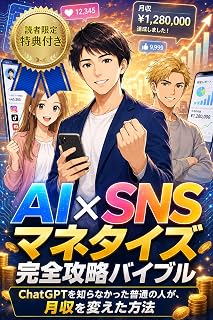 書籍 AI×SNSマネタイズ 完全攻略バイブル: ChatGPTを知らなかった普通の人が、月収を変えた方法
