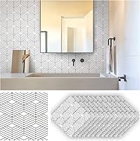Vista 5 de 12 calcomanías mate para azulejos de pared, despegar y pegar, autoadhesivas, calcomanías de vinilo para azulejos de pared, adhesivo de PVC