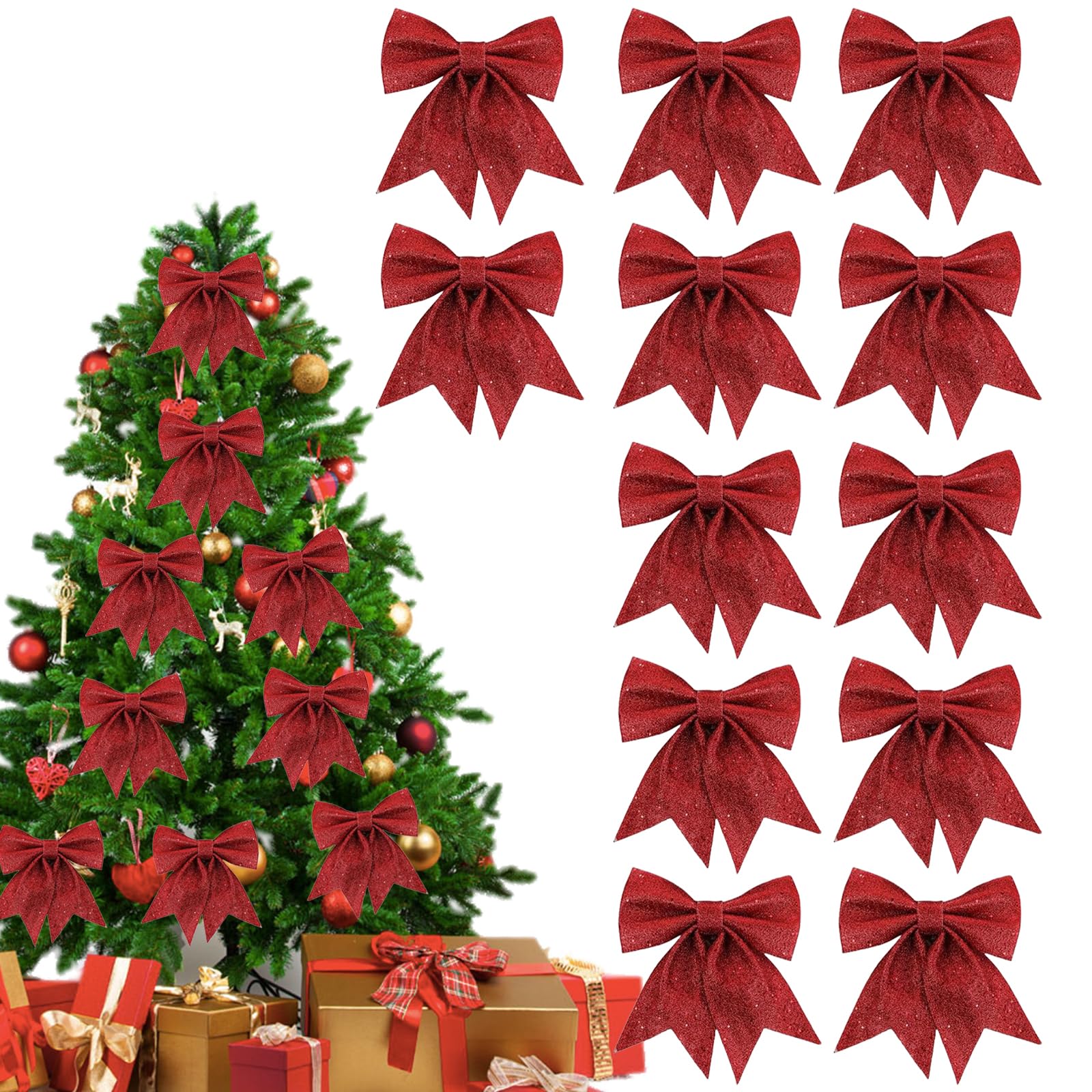 Sacchetto Per Albero Di Natale Whitmor - Rosso, Resistente, 228x142cm, Per Alberi Fino A 2m - Foto 10