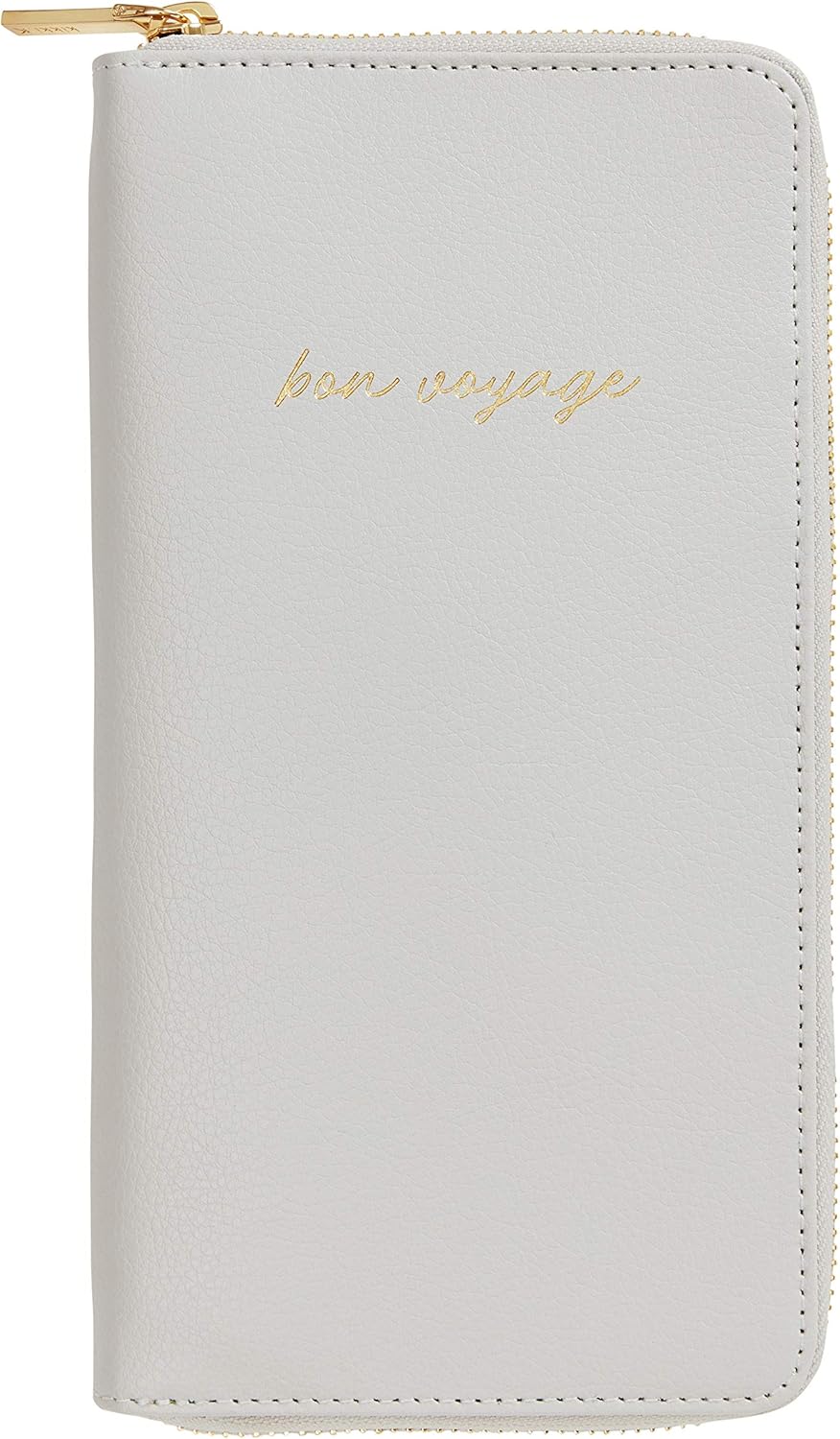 Stylish kikki.K Journey Leather Travel Wallet with Zip, Mist Grey, Mist