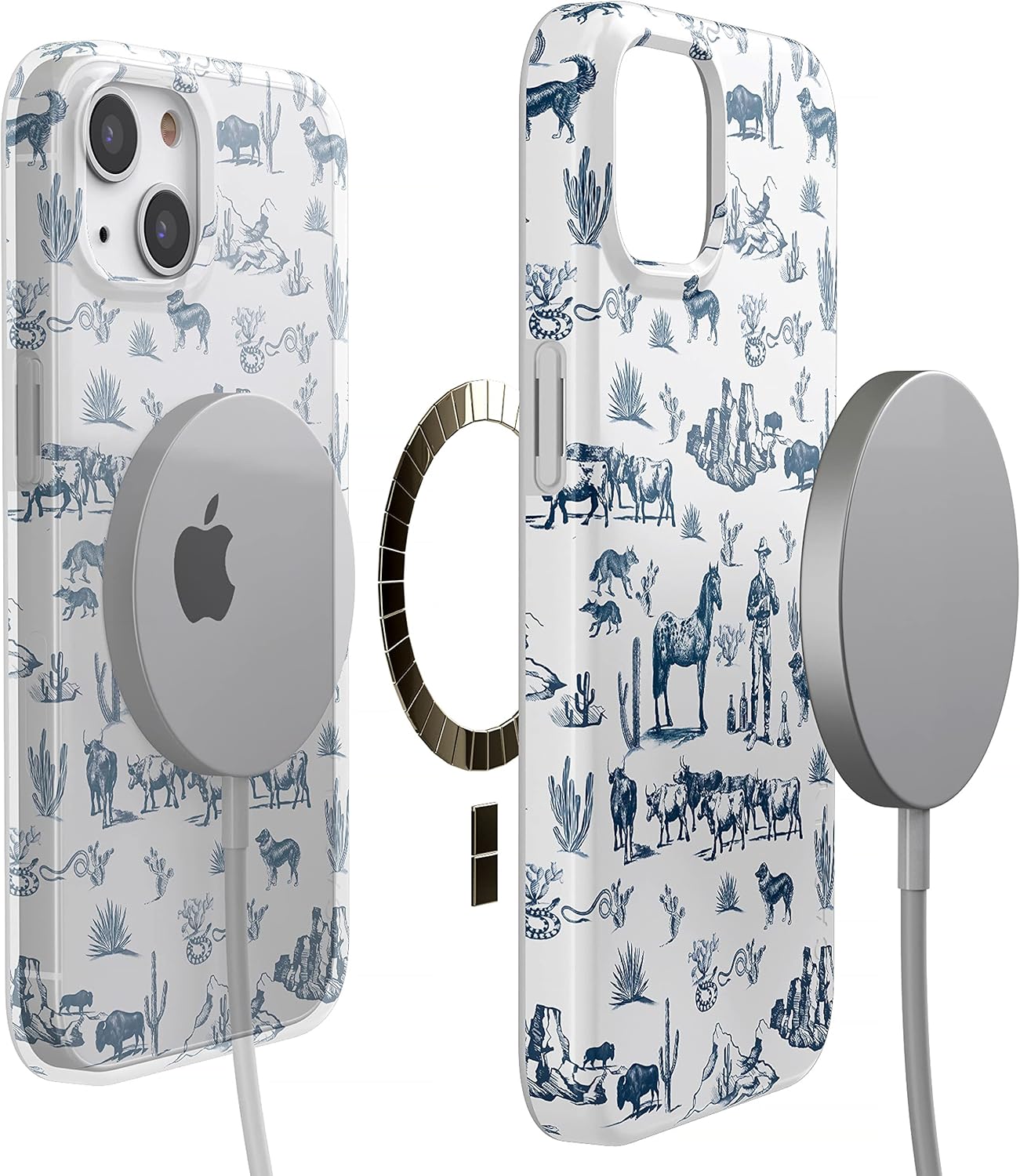 Casely iPhone 14 Plus Case | Wild West Adventure | Desert | Compatible with MagSafe | Classic Ultra Slim Design