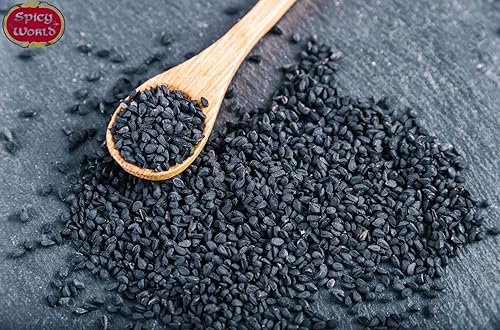 Miniatura 5 de Kalonji Seeds 5 LB -  Bolsa a granel  Semilla negra entera, Nigella Sativa, Comino negro  por Spicy World