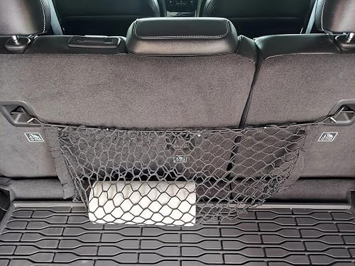 Trunk Rear Seats Organizer Cargo Net for Jeep Grand Cherokee L WL 2021-2026 – Envelope Style Cargo Net for SUV – Premium Mesh Car Trunk Organizer – Compatible with Grand Cherokee L WL
