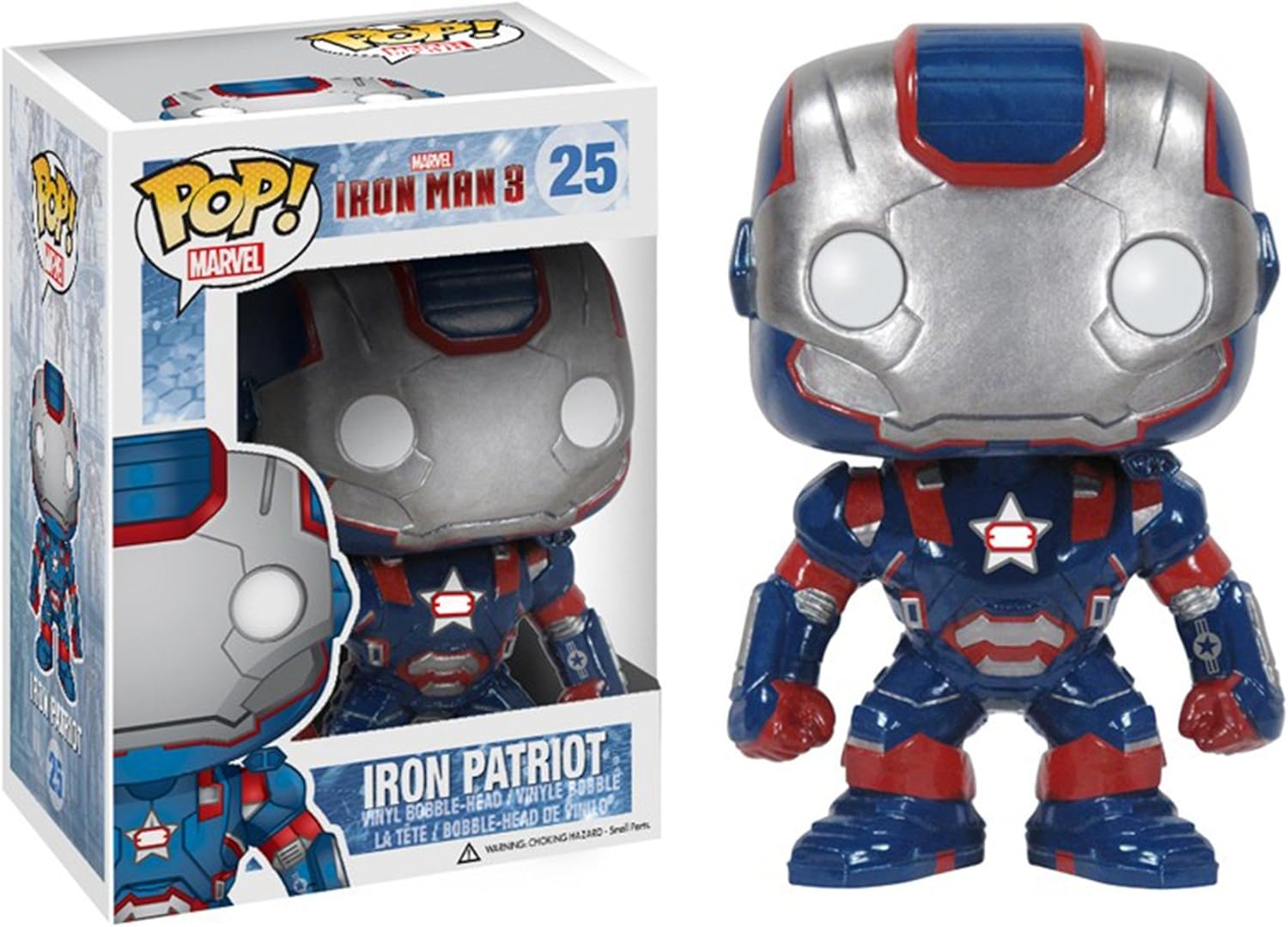 Marvel Iron Man Funko POP: Figura de Ação Patriota de Ferro
