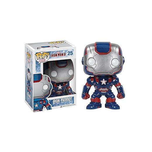 Funko Pop Marvel Iron Man Movie 3: Iron Patriot Action Figure