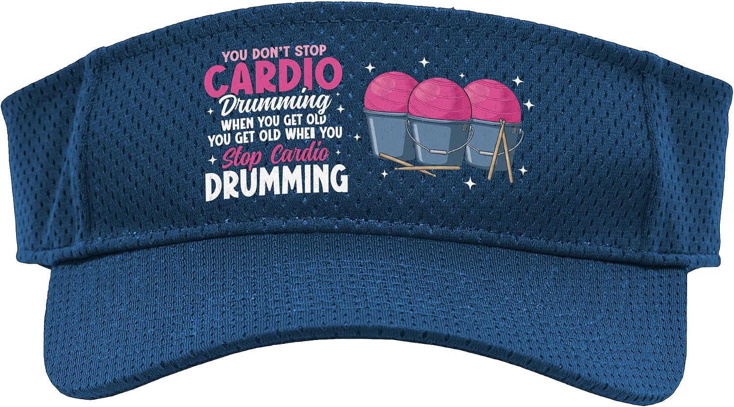 Workout Exercise Gym Class Don't Stop Fitness Drumming Sport Sun Visor