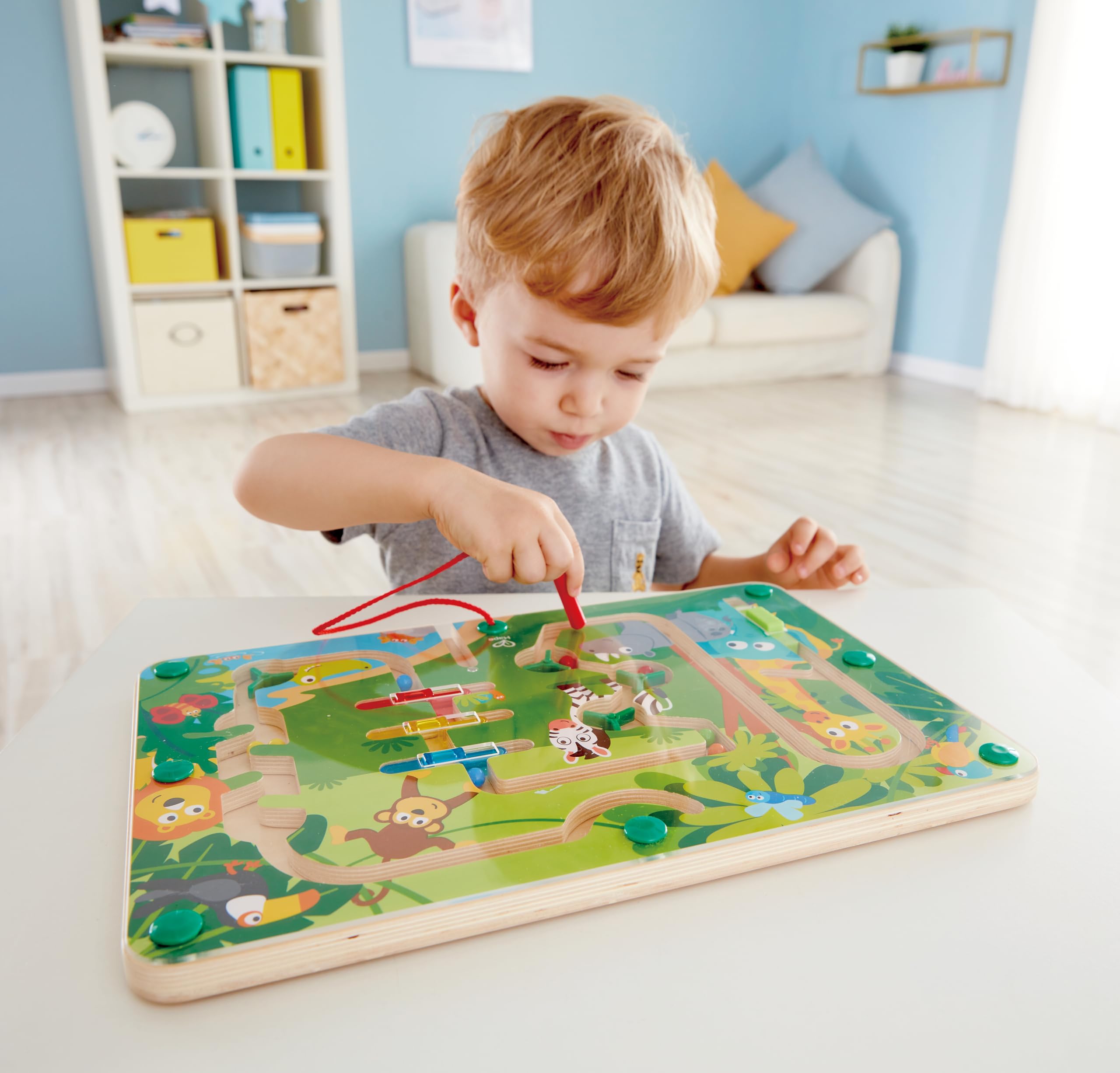 Hape E1714 Wooden Jungle Magnetic Maze
